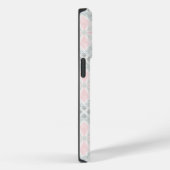 Groen en roze pastel diamantpatroon Case-Mate iPhone case (Achterkant / Rechts)