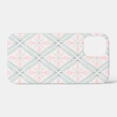 Groen en roze pastel diamantpatroon Case-Mate iPhone case (Achterkant (horizontaal))