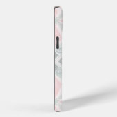 Groen en roze pastel diamantpatroon Case-Mate iPhone case (Achterkant / Rechts)
