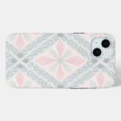 Groen en roze pastel diamantpatroon Case-Mate iPhone case (Achterkant (horizontaal))