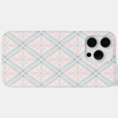 Groen en roze pastel diamantpatroon Case-Mate iPhone case (Achterkant (horizontaal))