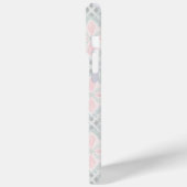 Groen en roze pastel diamantpatroon Case-Mate iPhone case (Achterkant / Links)