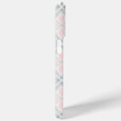 Groen en roze pastel diamantpatroon Case-Mate iPhone case (Achterkant / Rechts)
