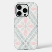 Groen en roze pastel diamantpatroon Case-Mate iPhone case (Achterkant)