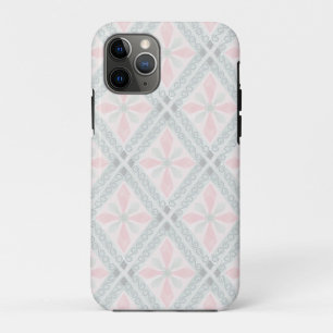 Groen en roze pastel diamantpatroon Case-Mate iPhone case