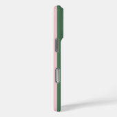 Groen en roze streepjespatroon gepersonaliseerd Case-Mate iPhone case (Achterkant / Rechts)