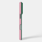 Groen en roze streepjespatroon gepersonaliseerd Case-Mate iPhone case (Achterkant / Rechts)