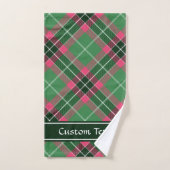 Groen en Roze Tartan Bad Handdoek (Handdoek)