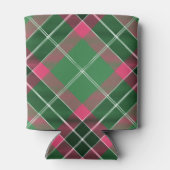 Groen en Roze Tartan Blikjeskoeler (Achterkant)