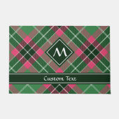 Groen en Roze Tartan Deurmat (Voorkant)