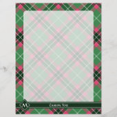 Groen en Roze Tartan Flyer (Voorkant)