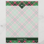 Groen en Roze Tartan Flyer (Achterkant)
