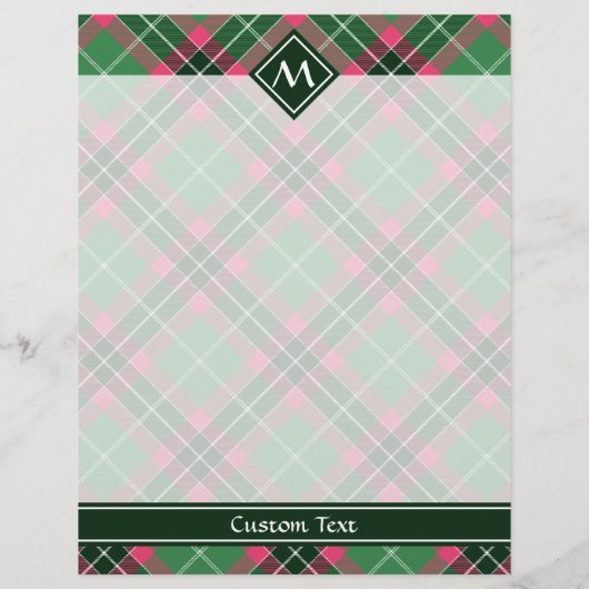 Groen en Roze Tartan Flyer (Achterkant)
