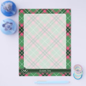 Groen en Roze Tartan Flyer (Enkel)