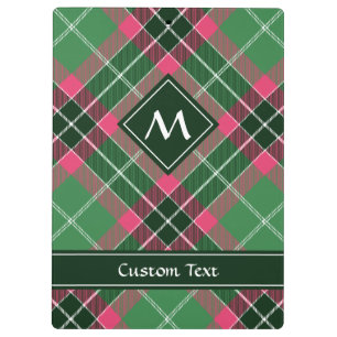 Groen en Roze Tartan Klembord