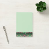 Groen en Roze Tartan Post-it® Notes (Kantoor)