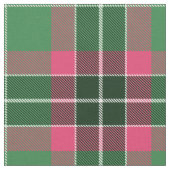 Groen en Roze Tartan Stof (Close Up)