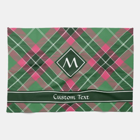 Groen en Roze Tartan Theedoek (Horizontaal)