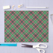 Groen en Roze Tartan Tissuepapier (Craft)