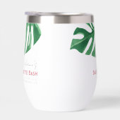 Groen en Roze Tropische Monstera Bachelorette (Rechts)