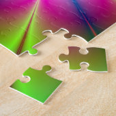 Groen en Roze ventiel Puzzle Legpuzzel (Zijkant)
