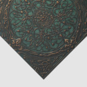 Groen en Rust Oude Windows Decoupage Tissuepapier (Detail)