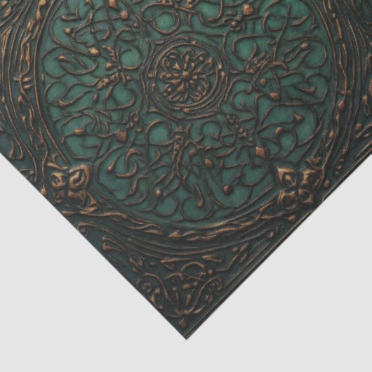 Groen en Rust Oude Windows Decoupage Tissuepapier (Detail)