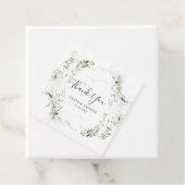 groen en schets bruiloft dank u bedankjes labels (In situ)