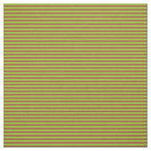 Groen en Sienna Striped Pattern Stof (Swatch)