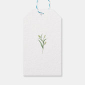 Groen en Trouwjurk Dank u Vrijgezellenfeest Cadeaulabel (Achterkant)