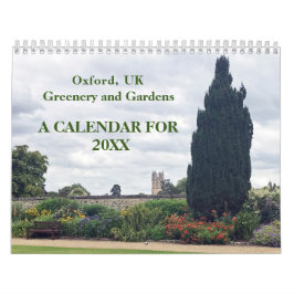 Groen en tuinen in Oxford, UK Kalender 2025