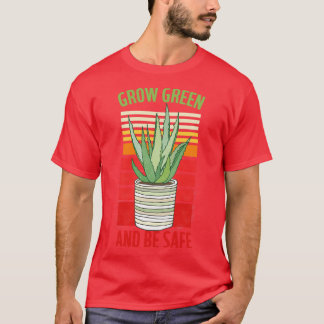 Groen en veilig t-shirt