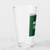 Groen en Wit #1 Papa Forever Vaderdag Gift Glas (Rechts)
