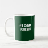 Groen en Wit #1 Papa Forever Vaderdag Gift Koffiemok (Links)