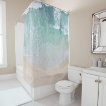 Groen en wit aanloopzand en zeeschildpad