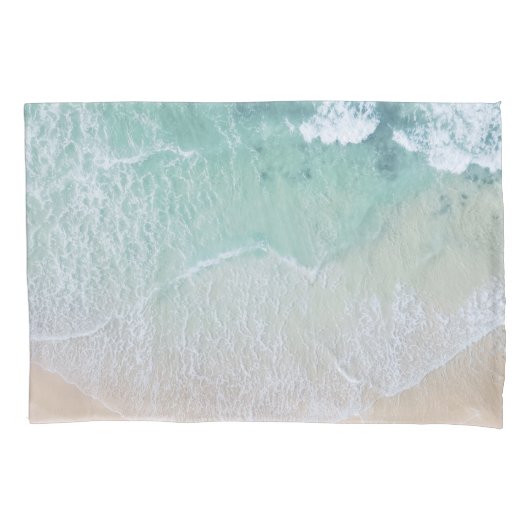 Groen en wit aanloopzand en zeeschildpad kussensloop (Voorkant)