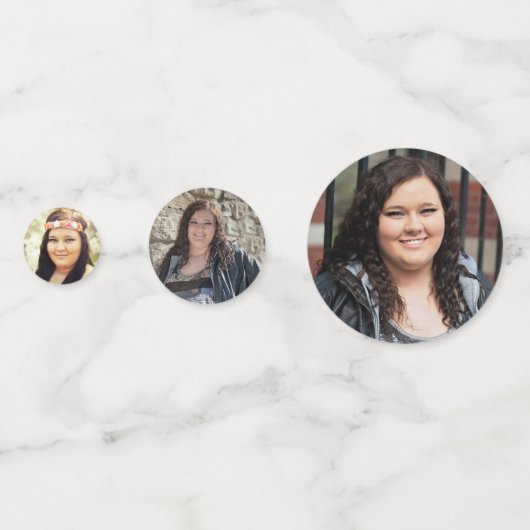 Groen en wit Afstuderen Confetti (Voorkanten)