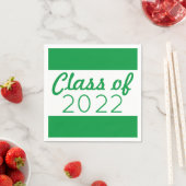 Groen en wit Afstuderen Jaar Servet (Insitu)