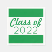 Groen en wit Afstuderen Jaar Servet (Voorkant)