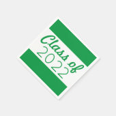 Groen en wit Afstuderen Jaar Servet (Hoek)