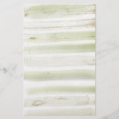 Groen en wit aquarel zeep inwikkelpapier (Voorkant)