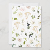 Groen en wit Baby shower Kaart (Achterkant)