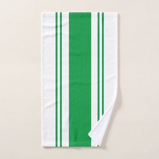 Groen en wit bad handdoek (Handdoek)