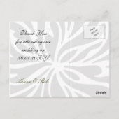 groen en wit Bedankt Kaarten (Achterkant)