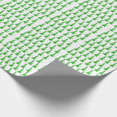 Groen en wit bong-ontwerp van #GrindAndVape Cadeaupapier (Hoek)