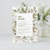 Groen en wit bos | Weddenschappen Informatiekaartje (Staand voorkant)