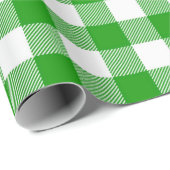 Groen en wit buffelpatroon cadeaupapier (Rol Hoek)