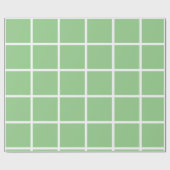 Groen en wit dambordpatroon cadeaupapier (Vlak)