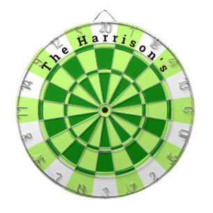groen en wit dartbord