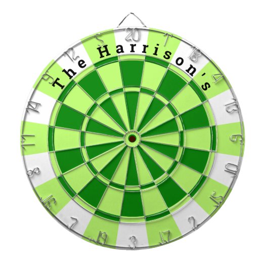 groen en wit dartbord (Voorkant)